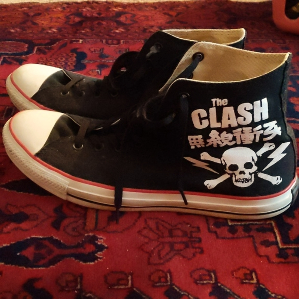 The Clash High Top Converse Chucks
